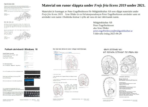 Lathund för runskrift i slingor på Windows 10
